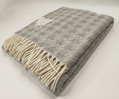 Плед Mastro Raphael DORIS ARI JACQUARD grey ivory (цвет 19) 130x170 Артикул: 76589 DolceNoce фото 2