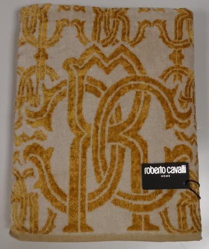 Полотенце Roberto Cavalli LOGO GOLD 001 95х150 золото Артикул: 88225 DolceNoce фото 6