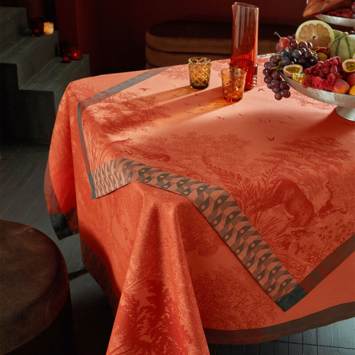 Скатерть Le Jacquard Francais FORET ENCHANTEE orange 175х250 Артикул: 88342 DolceNoce фото 4