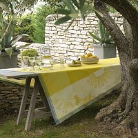 Скатерть Le Jacquard Francais JARDIN D`ORIENT yellow 175х250