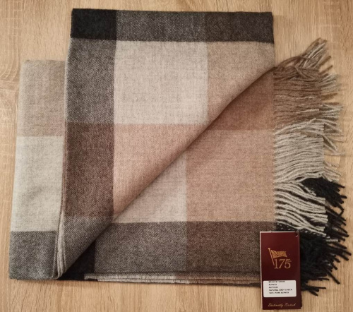 Плед Bronte ALP/5228 CHOC/PINK CHECK ALPACA throw Артикул: 90461 DolceNoce фото 2