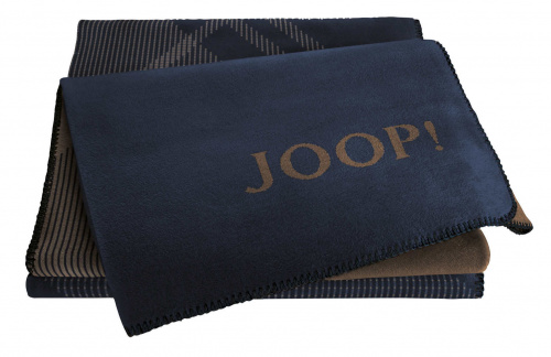 Плед Joop CHECK (769008) marine-karamell 150x200 Артикул: 79017 DolceNoce