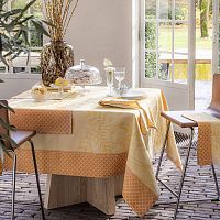 Скатерть Le Jacquard Francais JARDIN D'EDEN yellow 175x250