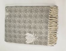 Плед Mastro Raphael DORIS ARI JACQUARD grey ivory (цвет 19) 130x170