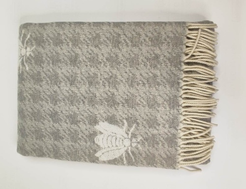 Плед Mastro Raphael DORIS ARI JACQUARD grey ivory (цвет 19) 130x170 Артикул: 76589 DolceNoce