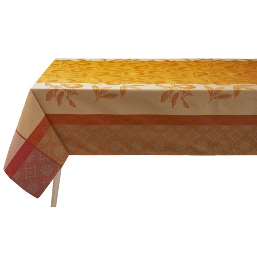 Скатерть Le Jacquard Francais ARRIERE-PAYS orange 175x250 Артикул: 88347 DolceNoce